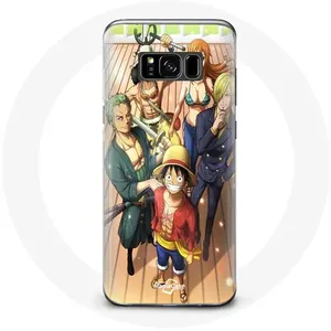 Comparateur de prix : Coque pour Samsung Galaxy S8 One Piece Luffy Affiche Equipages Manga A...