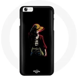 Coque pour Iphone 6 One Piece Manga Anime Luffy Fond Noir Maniacase pas cher