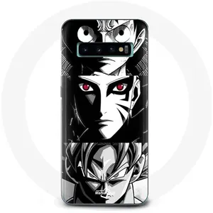 Coque pour Samsung Galaxy S10 Plus Sangoku Naruto Luffy one piece Drag... pas cher