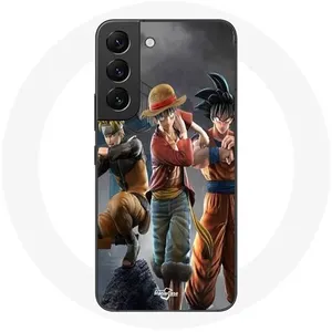 Coque pour Samsung Galaxy S21 FE Sangoku naruto Luffy one piece Dragon Ball z 3D Anime manga Maniacase