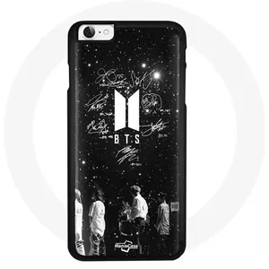Coque pour Iphone 8 BTS Signature Members Rm Jin Jimin V Suga Jungkook J-hope Maniacase pas cher