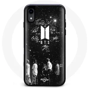 MANIACASE Coque pour Iphone XR BTS Signature Members Rm Jin Jimin V Suga Jungkoo... pas cher