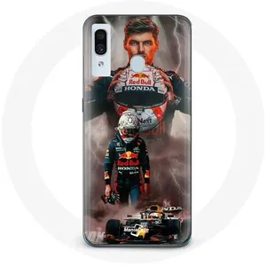 Coque pour Samsung Galaxy A20 Formule 1 Max Verstappen Casque F1 Maniacase pas cher