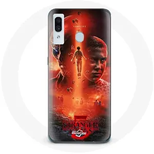 Coque pour Samsung Galaxy A20 Stranger Things Affiche Série Saison 5 Maniacase pas cher