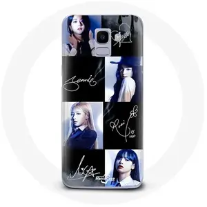 MANIACASE Coque pour Samsung Galaxy A8 2018 Blackpink Signature Photo Jennie Jis... pas cher