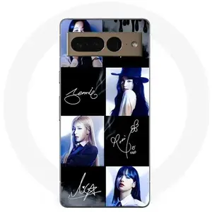 MANIACASE Coque Google Pixel 7 Pro blackpink signature photo pas cher