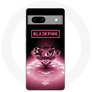 MANIACASE Coque Google Pixel 7a blackpink diamond noir et rose pas cher