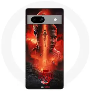 MANIACASE Coque Google Pixel 7a stranger things saison 5 affiche series pas cher