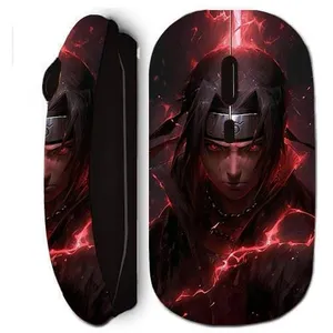 Souris noir sans fil Maniacase, itachi uchiwa anime 3D fanart pas cher