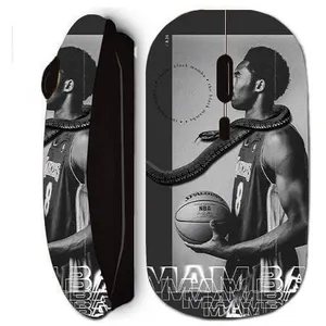 Souris noir sans fil Maniacase, Kobe Bryant NBA black mamba mentality pas cher