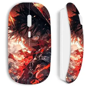 MANIACASE Souris blanc sans Fil One piece Luffy énervé art manga anime pas cher