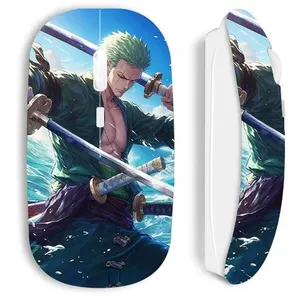 MANIACASE Souris blanc sans Fil One Piece Roronoa Zoro epée manga anime pas cher