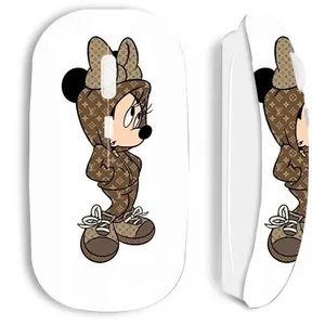 Souris blanche sans fil Maniacase, Minnie disney marron LV pas cher