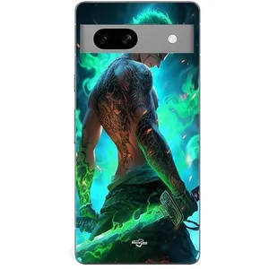 MANIACASE Coque Google Pixel 7a One piece Zoro 3D Manga anime Fanart pas cher