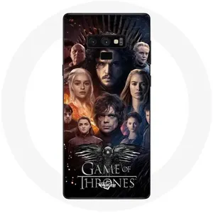 Coque pour Samsung Galaxy Note 9 Game of Thrones Saison 8 Le Trône de Fer L'affiche de L'équipage Logo Aigle Gris Maniacase pas cher