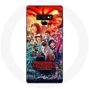Coque pour Samsung Galaxy Note 9 Stranger Things Teaser Saison 4 Affiche Personnages Art Maniacase pas cher