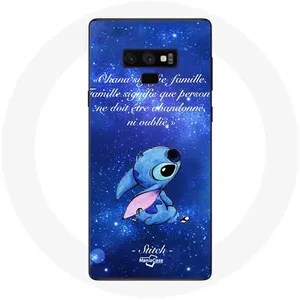 Coque pour Samsung Galaxy Note 9 Stitch Ohana Citation Maniacase pas cher