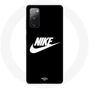 Coque pour Samsung Galaxy S20 FE Nike Logo blanc fond Noir Maniacase pas cher