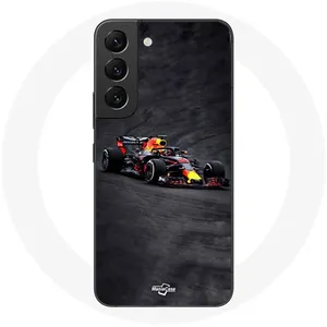Coque pour Samsung Galaxy S21 FE Formule 1 Max Verstappen F1 noir rouge et jaune Maniacase pas cher
