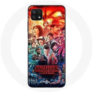 MANIACASE Coque pour Samsung Galaxy A22 5G Stranger Things Teaser Saison 4 Affic... pas cher