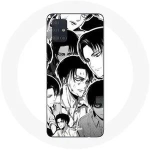 Coque pour Samsung Galaxy A51 5G Attaque des Titans Manga Levi Ackerman Maniacase pas cher