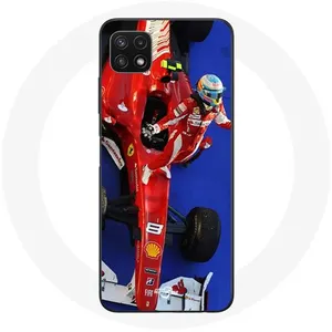 Coque pour Samsung Galaxy A22 5G Formule 1 Fernando Alonso Pilote automobile F1 Rouge Maniacase pas cher