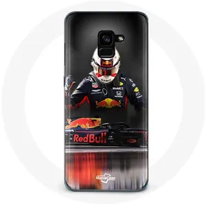 Coque pour Samsung Galaxy A8 Plus Formule 1 Max Verstappen Pilote F1 Red Bull RB15 Maniacase