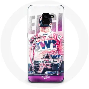 Coque pour Samsung Galaxy A8 Plus Formule 1 Sergio Pérez Pilote automobile de F1 Maniacase pas cher