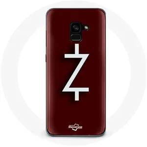 Coque pour Samsung Galaxy A8 Plus Ozark Saison 4 Logo Z Blanc Fond Rouge Maniacase pas cher