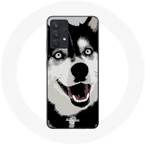 Coque pour Samsung Galaxy A13 4G / A13 4G Lite Husky de Sibérie Yeux Bleus Maniacase pas cher