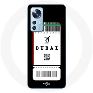 Coque pour Xiaomi Mi 12 / 12X Billet d'avion Dubai Maniacase pas cher