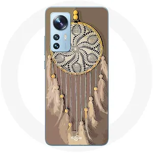 Coque - Xiaomi - Mi 12 / 12X - Attrape Rêve - Marron - Silicone Souple pas cher