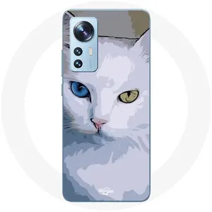 Coque pour Xiaomi Mi 12 / 12X Turc de van Chat oeil bleu et oeil jaune Maniacase pas cher