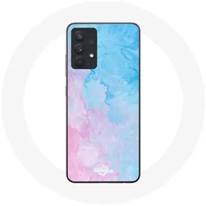 Coque pour Samsung Galaxy A13 4G / A13 4G Lite Fond bleu rose Maniacase pas cher