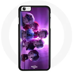 Coque pour Iphone 4 BTS TinyTAN Animation Affiche RM Jin Suga J-Hope Jimin V Et Jungkook Mic Drop Maniacase pas cher
