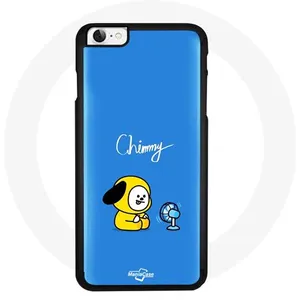Coque pour Iphone SE Bangtan BTS BT21 Chimmy Jimin Fond Bleu Maniacase pas cher