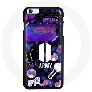 Coque pour Iphone 5 Bangtan Sonyeondan BTS Logo Army Bomb Lightstick Maniacase pas cher