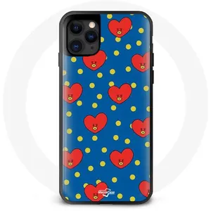 Coque pour Iphone 13 Pro Max BTS Bangtan Garçons BT21 TATA de V Fond Bleu Maniacase pas cher