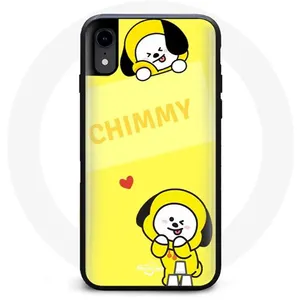 Coque pour Iphone XR BTS Bangtan BT21 Chimmy Jimin Fond Jaune Maniacas... pas cher