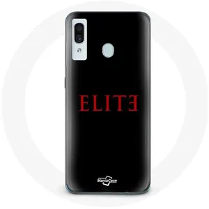 Coque pour Samsung Galaxy A20e Elite Saison 5 Logo Rouge Fond Noir Maniacase pas cher