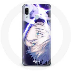 MANIACASE Coque pour Samsung Galaxy A20e Satoru Gojo Jujutsu Kaisen Anime pas cher