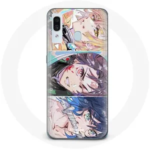Coque pour Samsung Galaxy A20e Tanjiro Inosuke et Zenitsu Demon Slayer Kimetsu no Yaiba Manga Maniacase pas cher