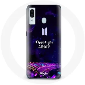 Coque pour Samsung Galaxy A20e Bangtan Sonyeondan Concert BTS Army Bomb Lightstick Maniacase pas cher
