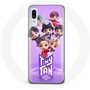 Coque pour Samsung Galaxy A20e BTS TinyTAN Animation Affiche RM Jin Suga J-Hope Jimin Jungkook Et V Maniacase pas cher