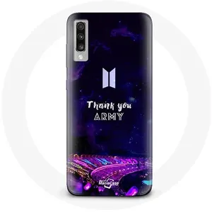 Coque pour Samsung Galaxy A70 Bangtan Sonyeondan Concert BTS Army Bomb Lightstick Maniacase pas cher