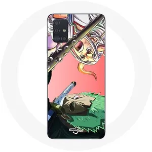 MANIACASE Coque pour Samsung Galaxy A71 Yamato Et Zoro One Piece Anime Poster pas cher