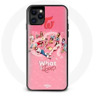 Coque pour Iphone 13 TWICE Logo Rouge Affiche What Is Love Maniacase pas cher