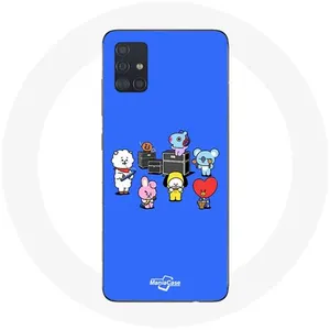 MANIACASE Coque pour Samsung Galaxy A71 BTS BT21 Tata Chimmy Cooky Rj Koya Shook... pas cher