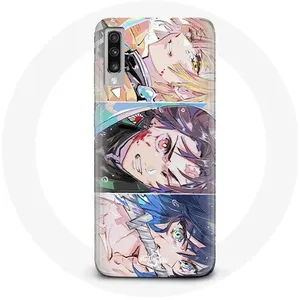 Coque pour Samsung Galaxy A50 Tanjiro Inosuke et Zenitsu Demon Slayer Kimetsu no Yaiba Manga Maniacase pas cher