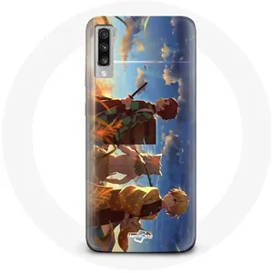 Coque pour Samsung Galaxy A50 Tanjiro Inosuke et Zenitsu Demon Slayer Kimetsu no Yaiba Anime Manga Maniacase pas cher